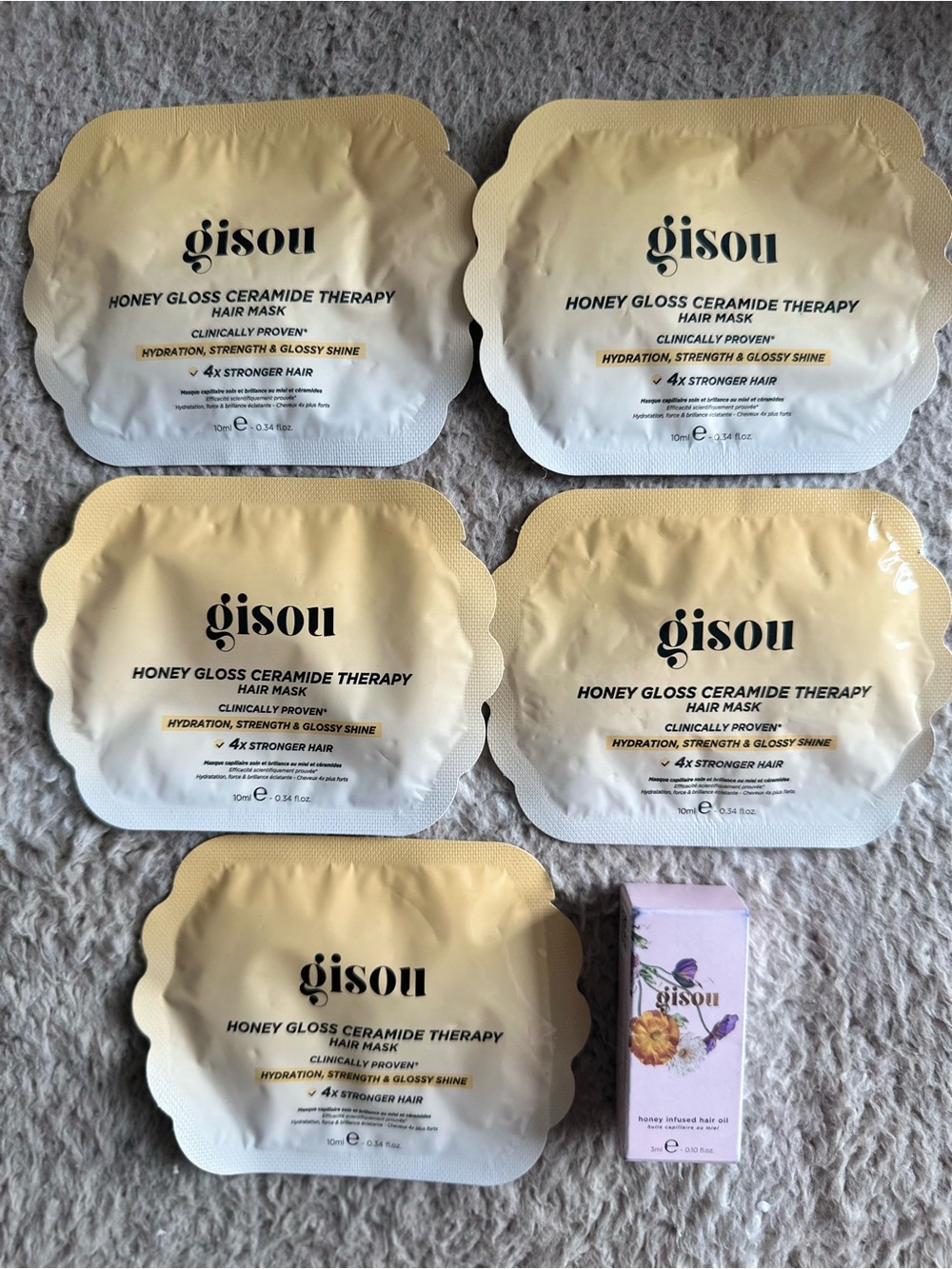 Gisou Honey Gloss Ceramide Therapy Hair Mask Pack